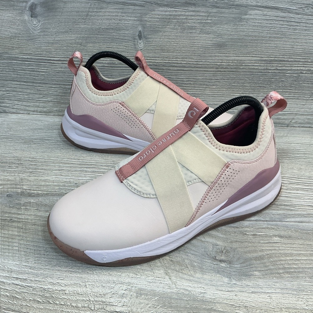 Clove Soft Pink Shoes Women's 9 Classic Comfort Slip On Nursing Sneakers Limited